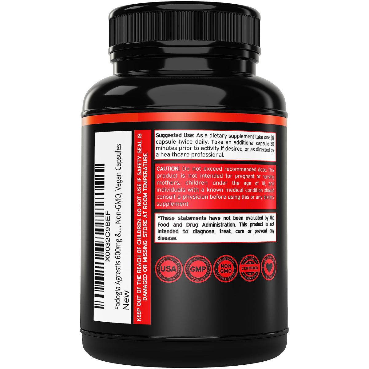 Dorado Nutrition Fadogia Agrestis & Tongkat Ali - 120 Capsules - image 3