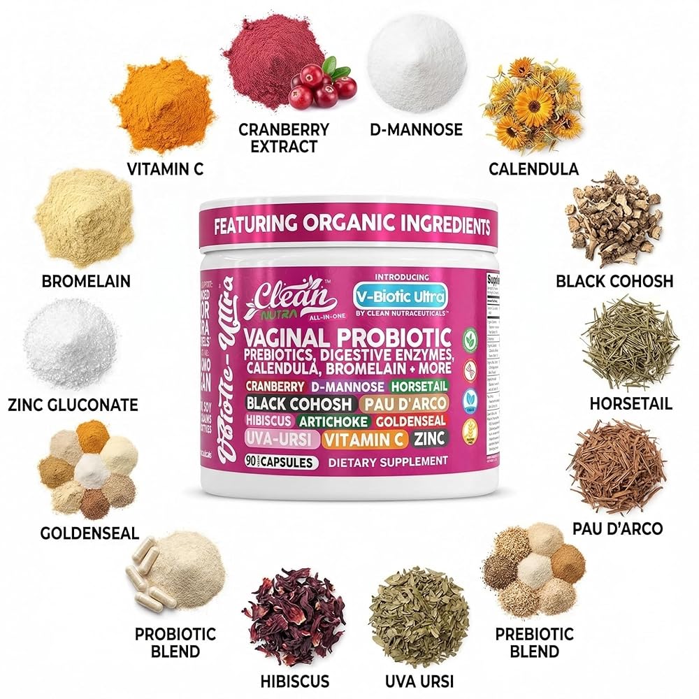 Clean Nutraceuticals Vaginal Probiotics with Digestive Enzymes - 90 Capsules - image 4