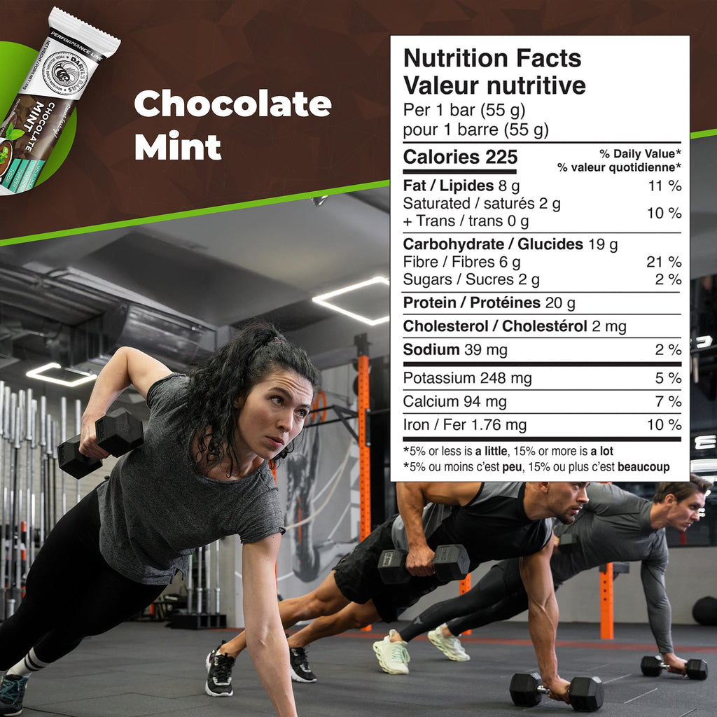 Daryl's Bars Chocolate Bars with a yummy chocolaty taste and Energy