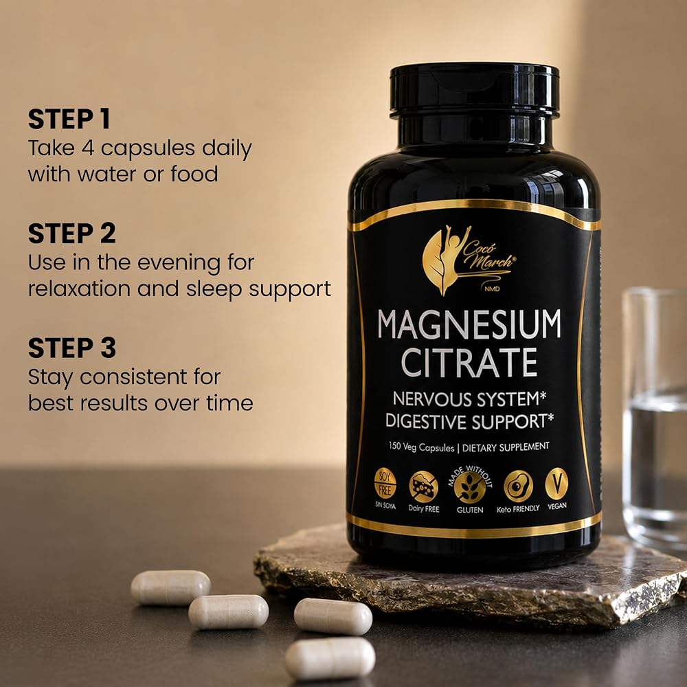 Cocó March N.M.D Magnesium Citrate 500mg - 150 Capsules - image 4