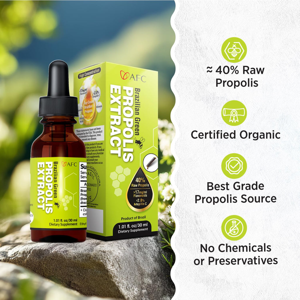 AFC Brazilian Green Propolis Extract Liquid - 1 Fl Oz - image 4