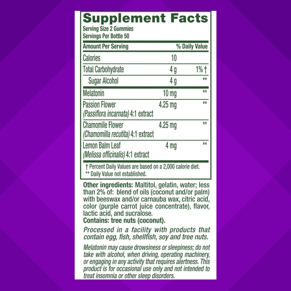 Vitafusion Melatonin 10mg Gummies Sleep Support - 100 Count - image 4