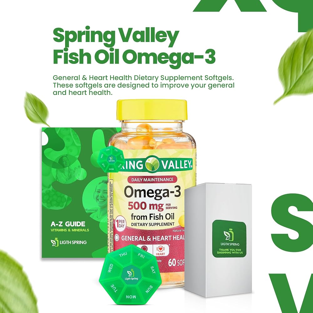 LightSpring Omega-3 Fish Oil 500 mg - 60 Softgels - image 5