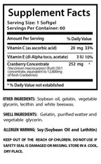 Sport Supplements Cranberry Concentrated 252mg with Vitamins C and E - image 2