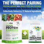 Plantvital Unflavored Organic Vegan Protein Powder - 18 Superfoods