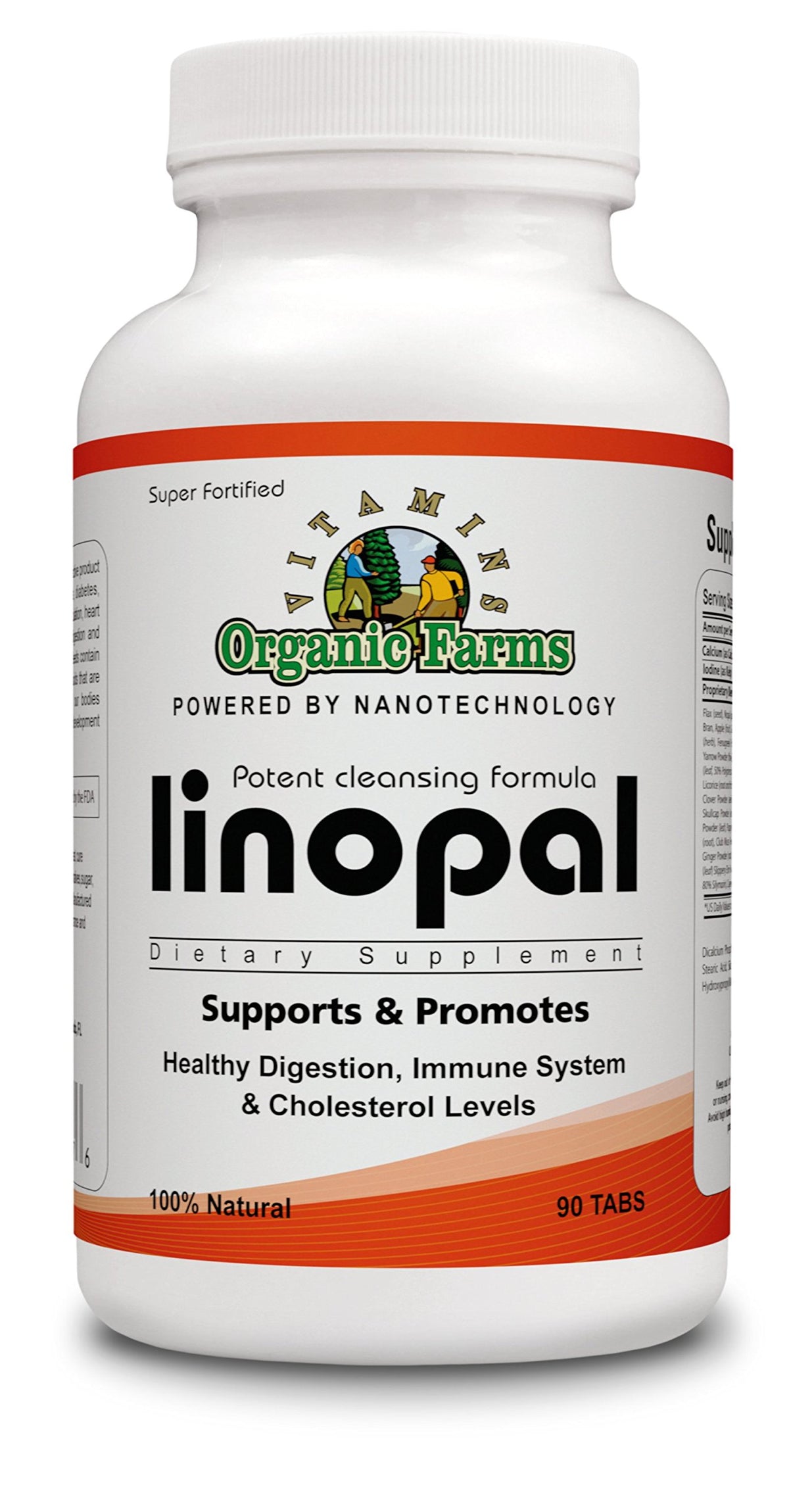 Organic Farms Vitamins Linopal Dietary Fibre - 90 Tablets