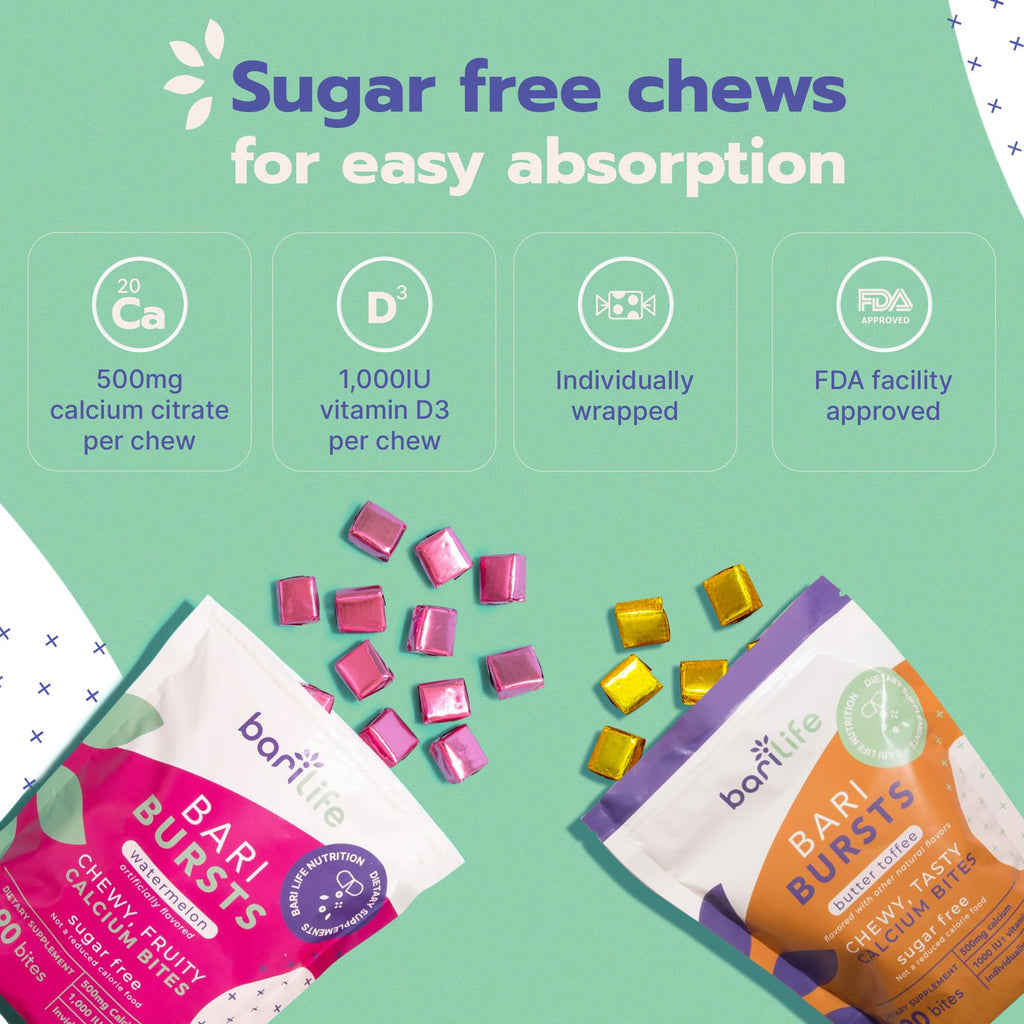 Bari Life Calcium Citrate Bariatric Chews with Vitamin D3 - 90 Gummies - image 4