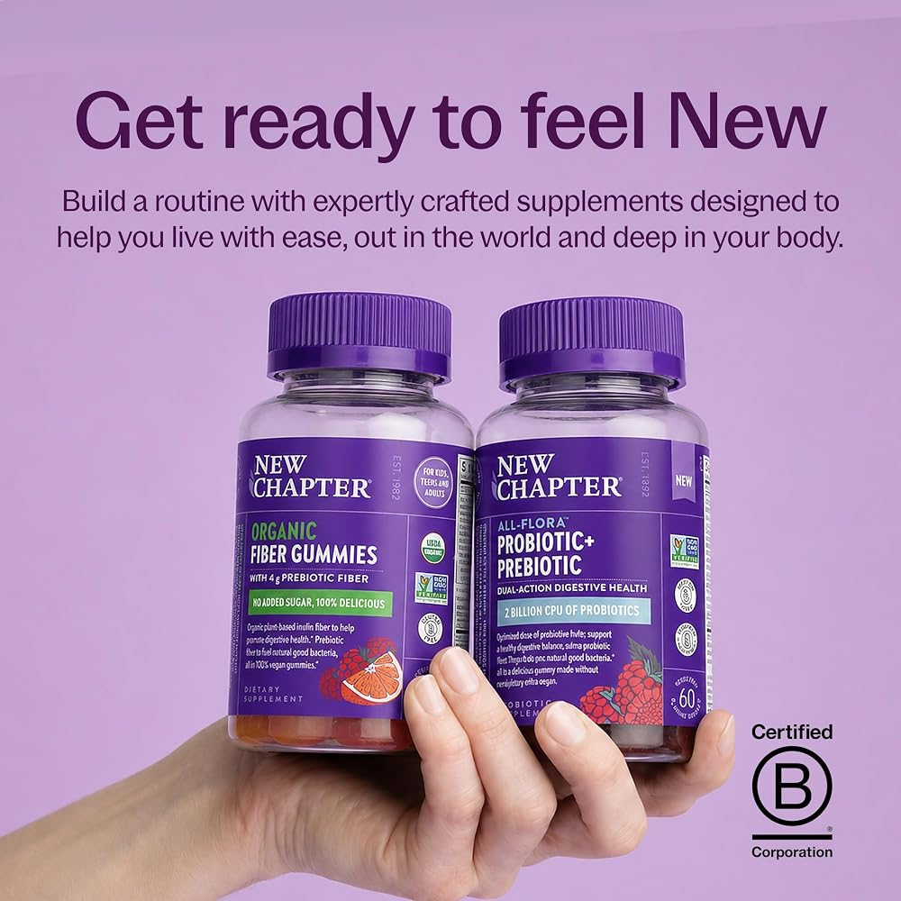 New Chapter Organic Prebiotic Fiber Gummies - 60 Gummies - image 8