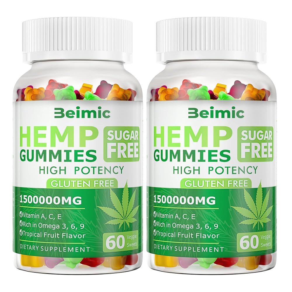 BEIMIC Naturals Fruit Hemp Gummies High Strength - 120 Count