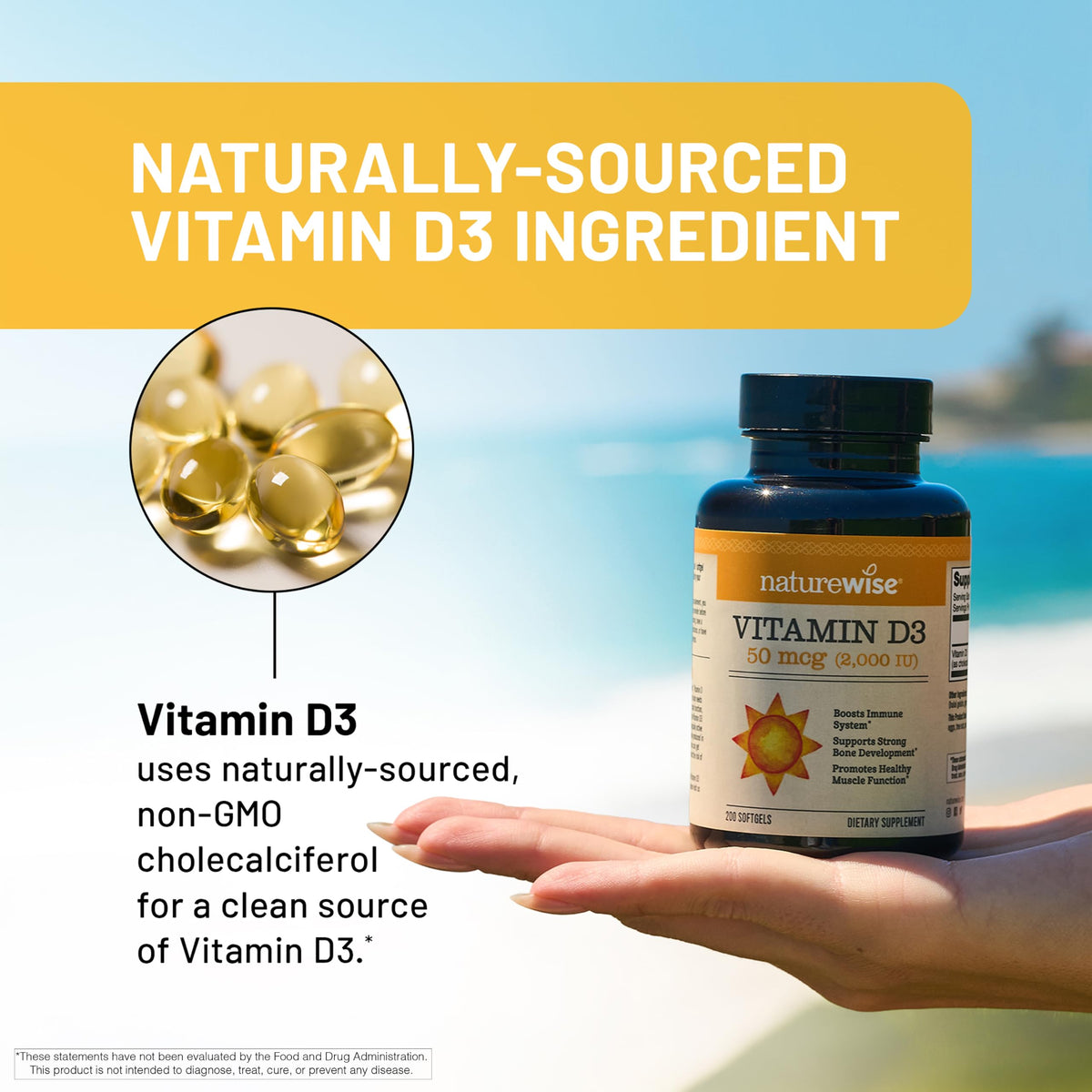 NatureWise Vitamin D3 Supplement, Immune Support
