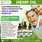 Nature's Beneficials Organic Hemp Oil Extract Drops 3000mg - 2 Fl Oz - image 4