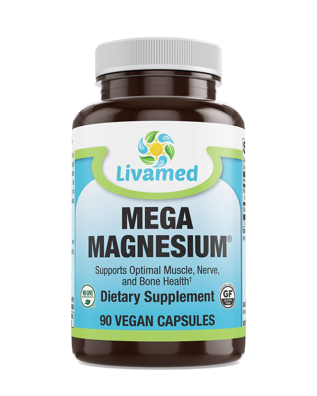 Livamed Mega Magnesium Vegetarian Capsules - 90 Count
