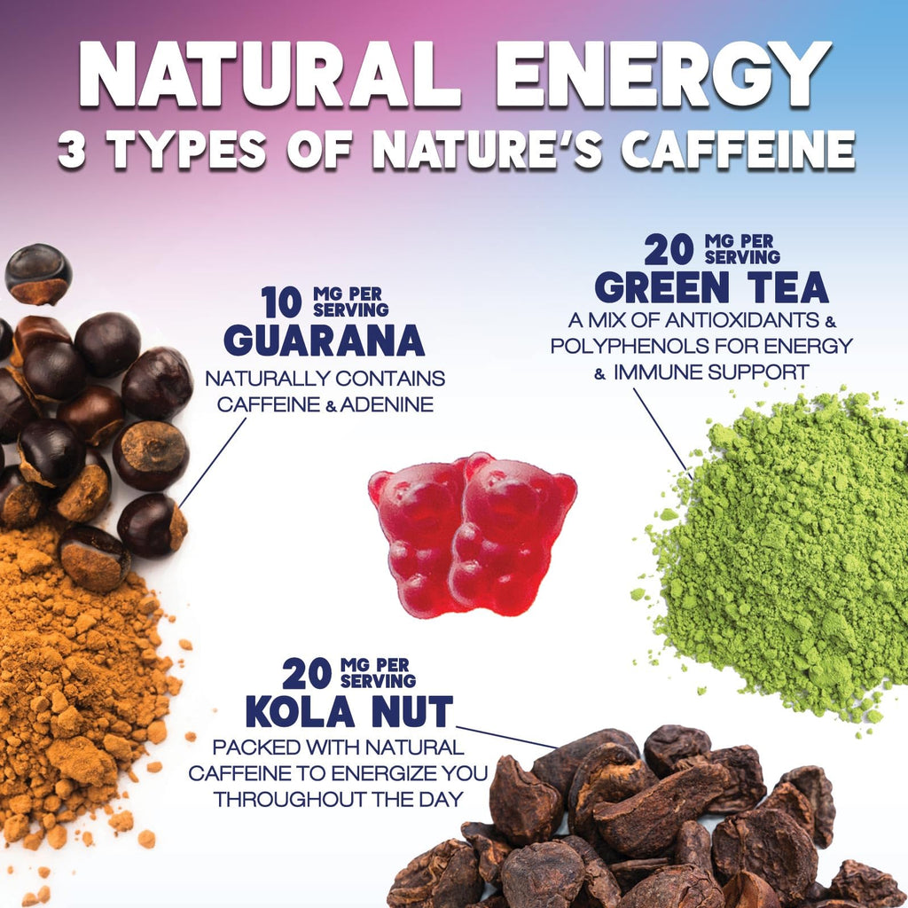 Nature's Nutrition Energy Gummies Vitamin B12 1000mcg Per Serving