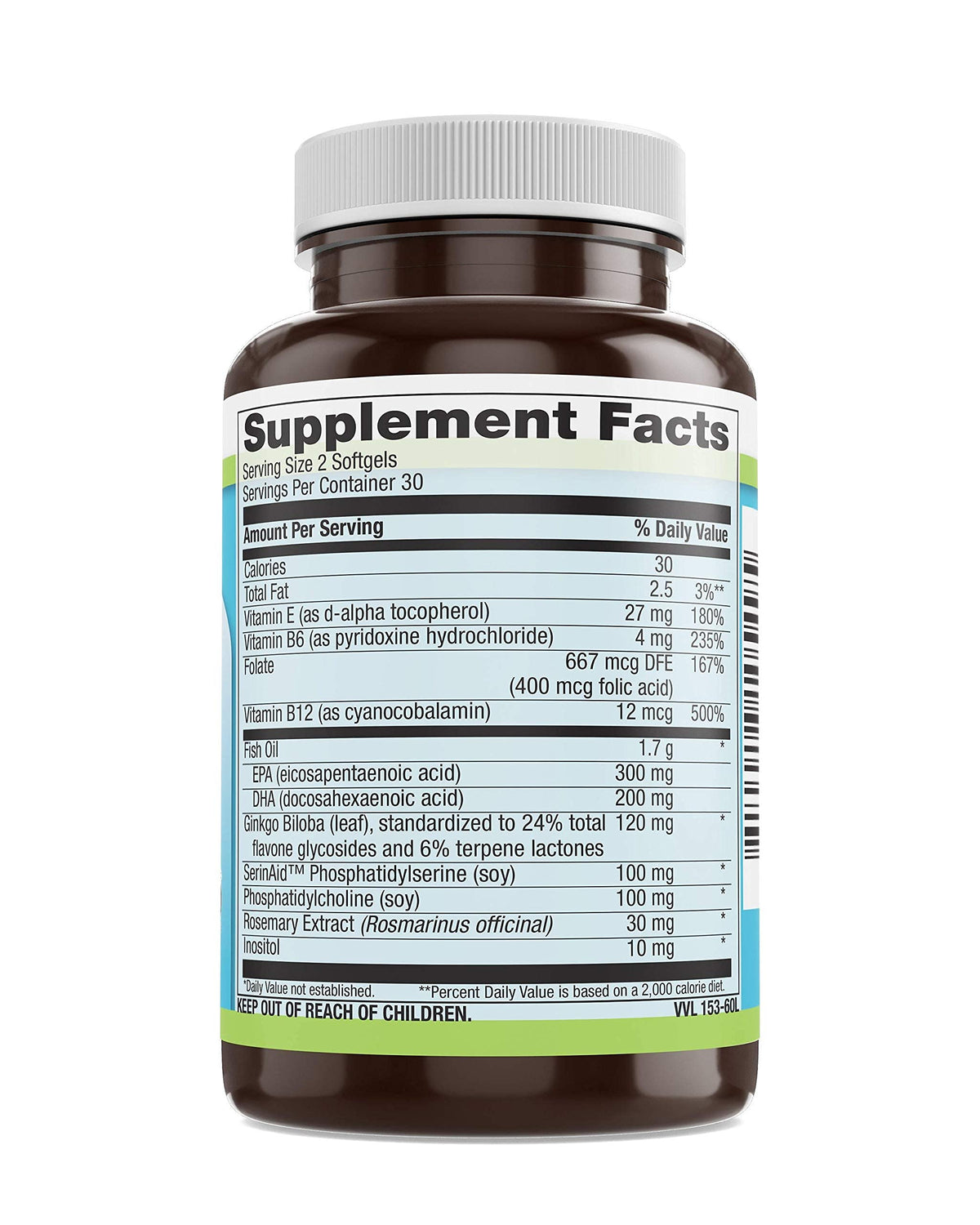 Livamed Nootropic Brain Support Focus Supplement - 60 Softgels - image 4