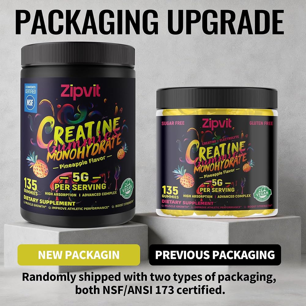 Zipvit Creatine Monohydrate Gummies 5g - 135 Gummies - image 4