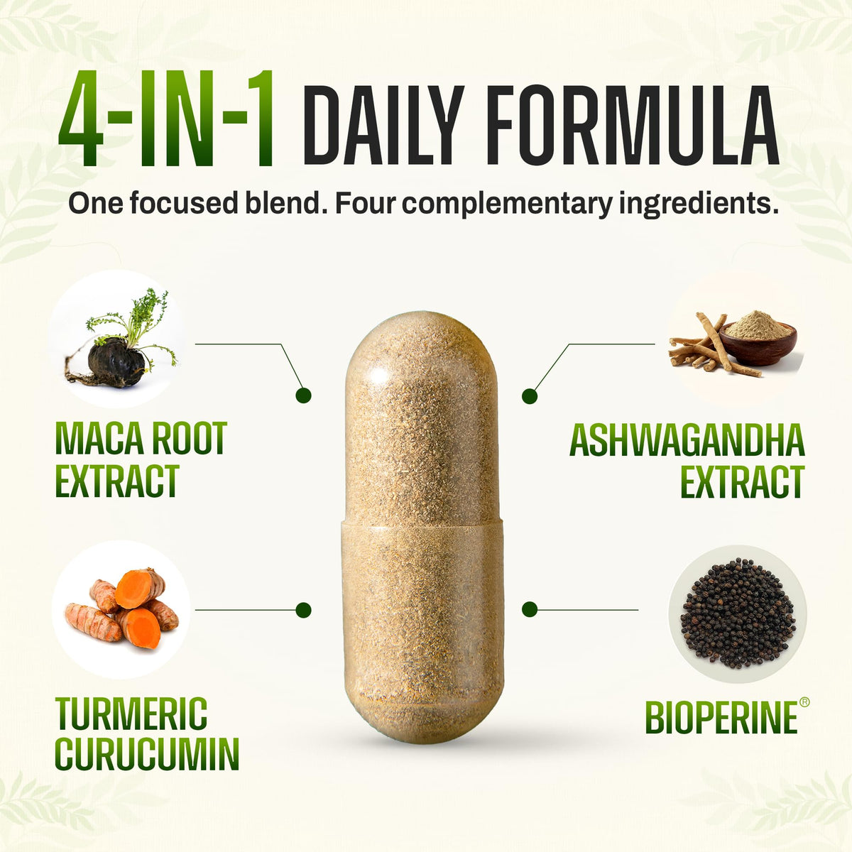 Circle of Nature Maca Root Ashwagandha Capsules - 120 Capsules - image 6