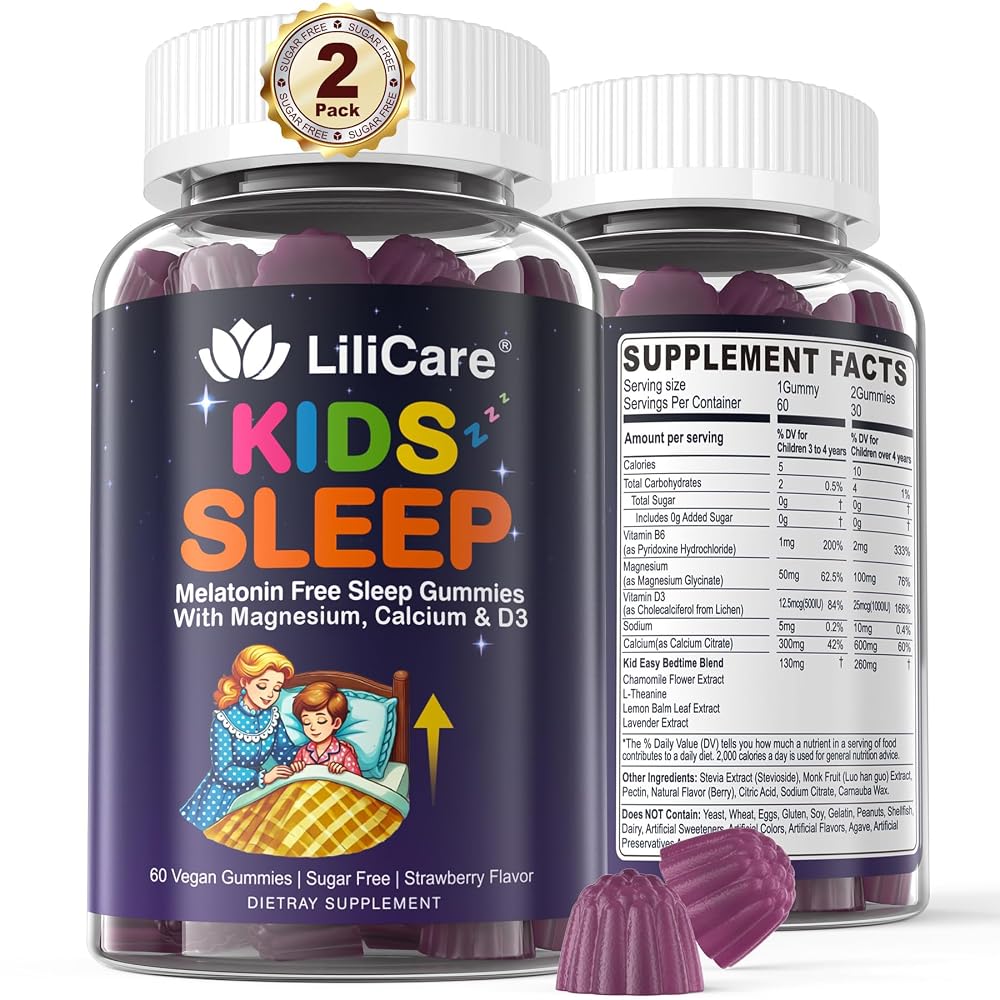 LILICARE Kids Sleep Gummies Magnesium Glycinate - 120 Count