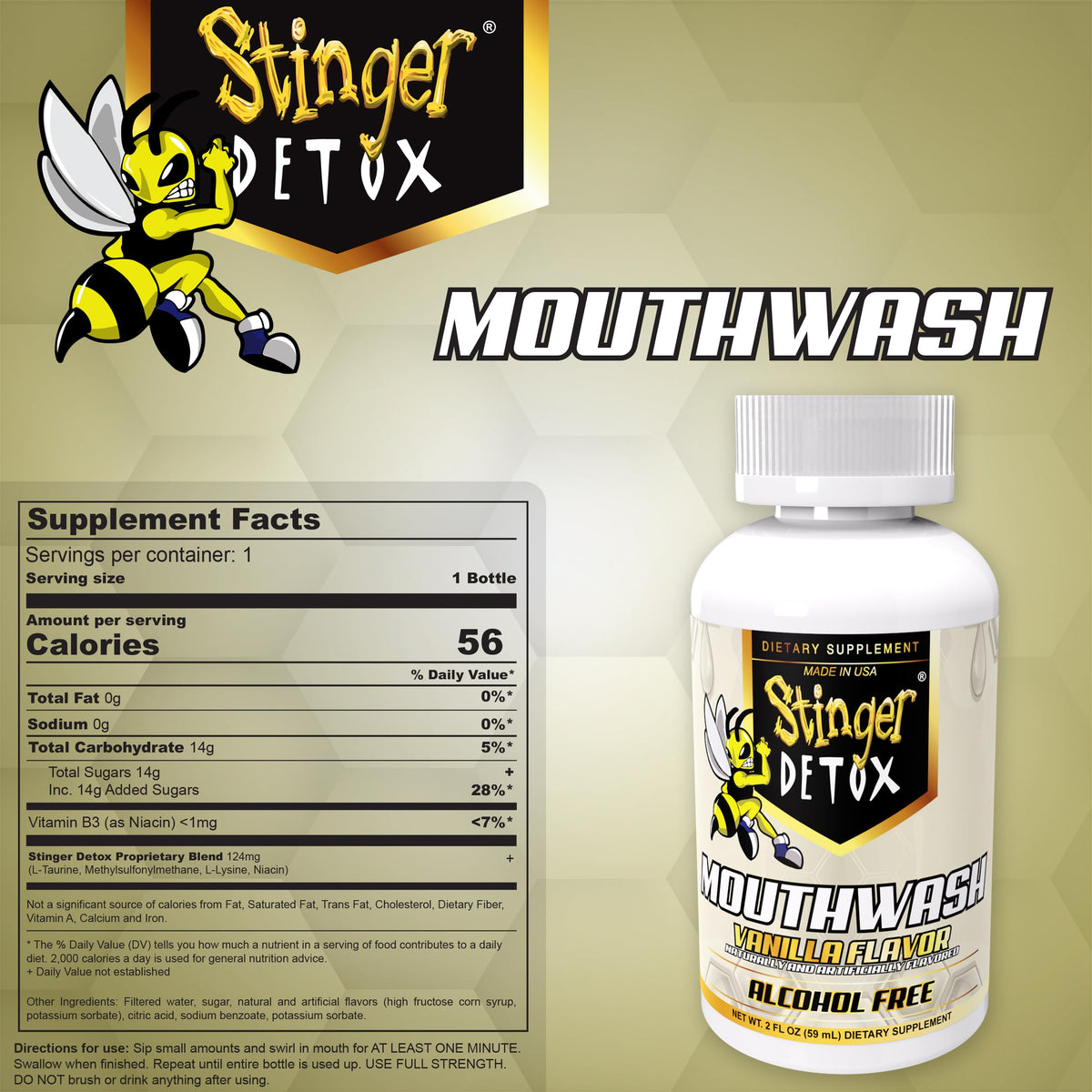 Stinger Detox Mouthwash 2 Fluid Ounce - image 7