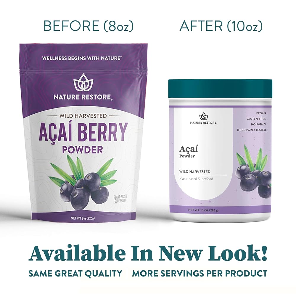 Nature Restore Wild Harvested Acai Berry Powder - 10 Ounces - image 5