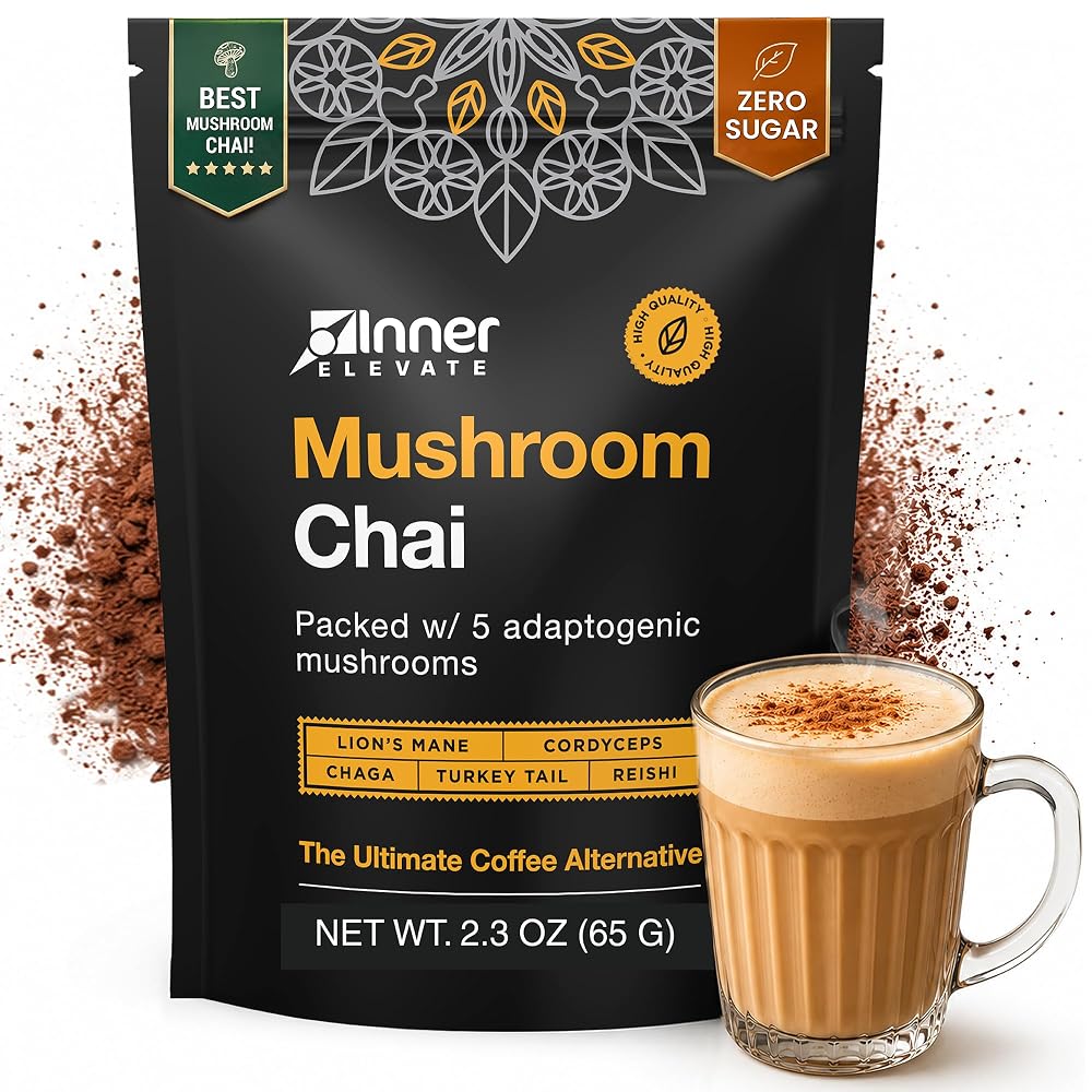 Inner Elevate Superfood Mushroom Chai - Ultimate Coffee Alternative - image 2