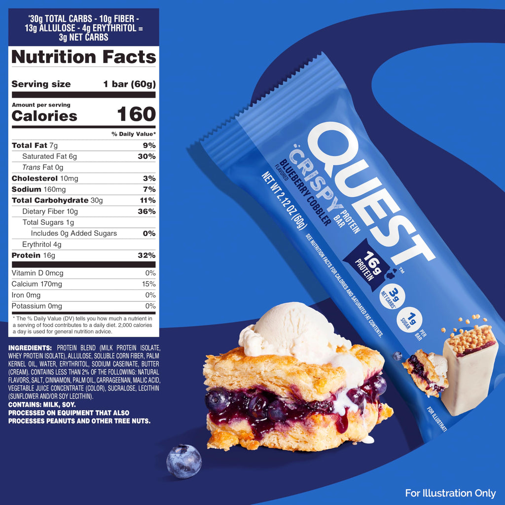 Quest Nutrition Blueberry Cobbler Hero Bar