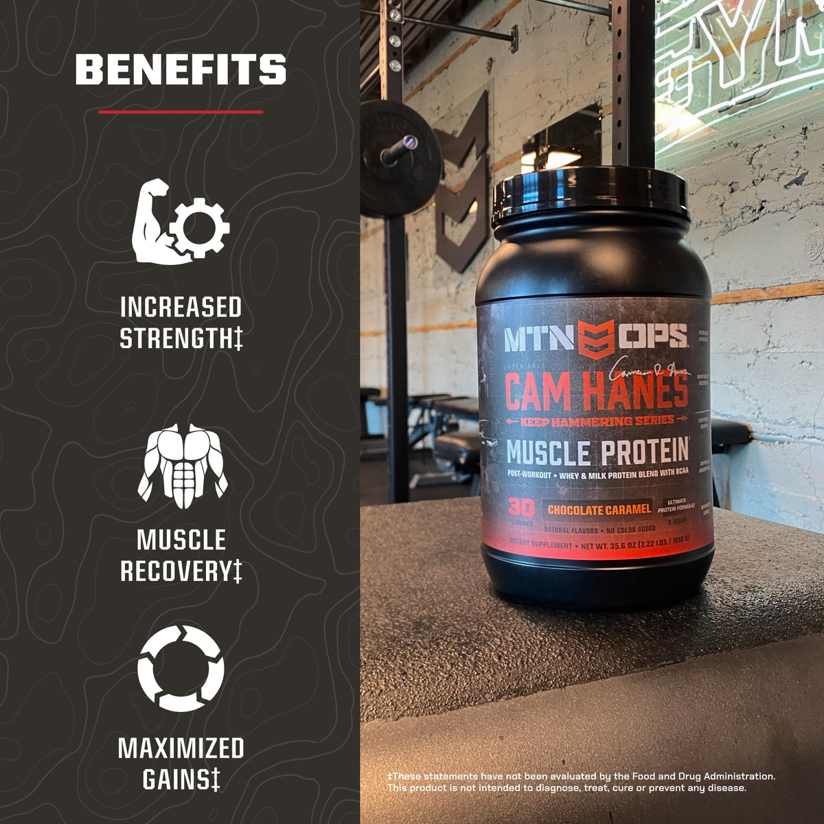 MTN OPS Magnum Whey Protein Powder Chocolate Caramel - 2.24 lb - image 4