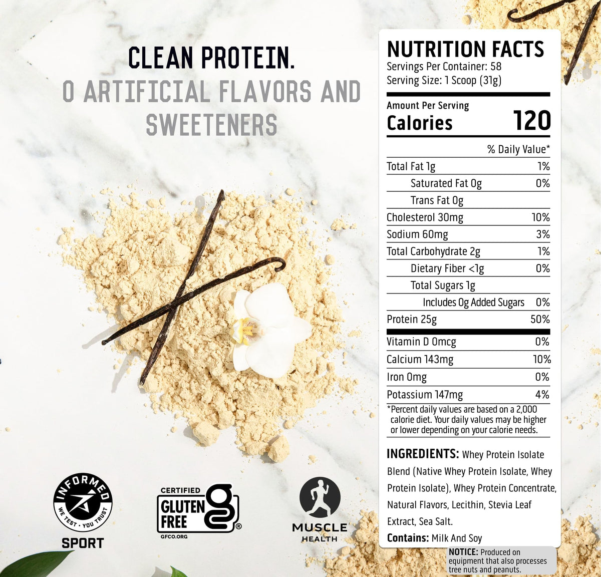 Ascent Whey Protein Powder - Post Workout Whey Protein Isolate