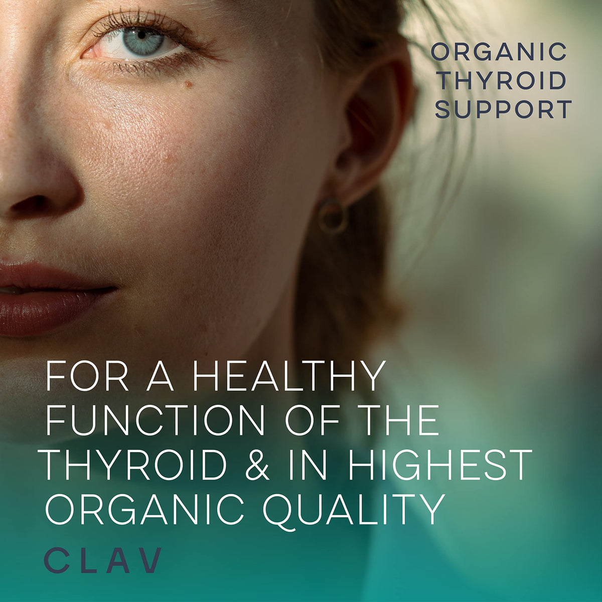 CLAV Organic Thyroid Support Supplement with Iodine & Selenium - 120 Capsules - image 2