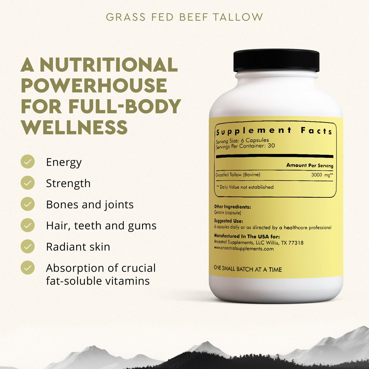 Ancestral Supplements Men's Vitality Supplements