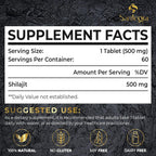 Santegra Shilajit Tablets 500 mg for Energy - 60 Tablets - image 2