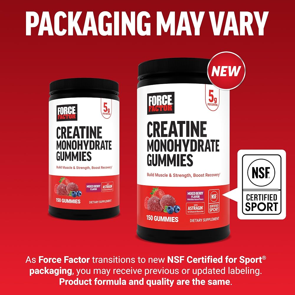 Force Factor Creatine Monohydrate Gummies