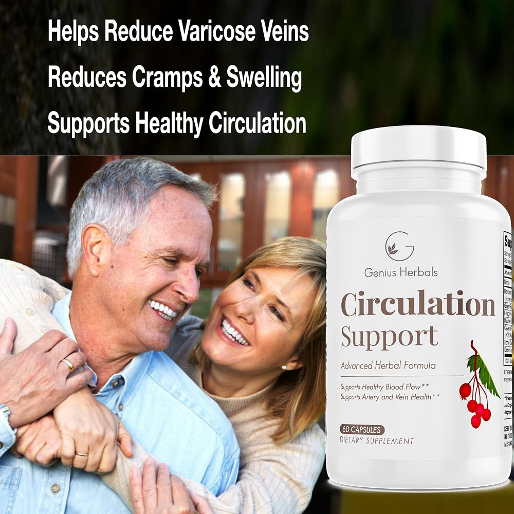 GENIUS HERBALS Circulation Support - 60 Capsules - image 4
