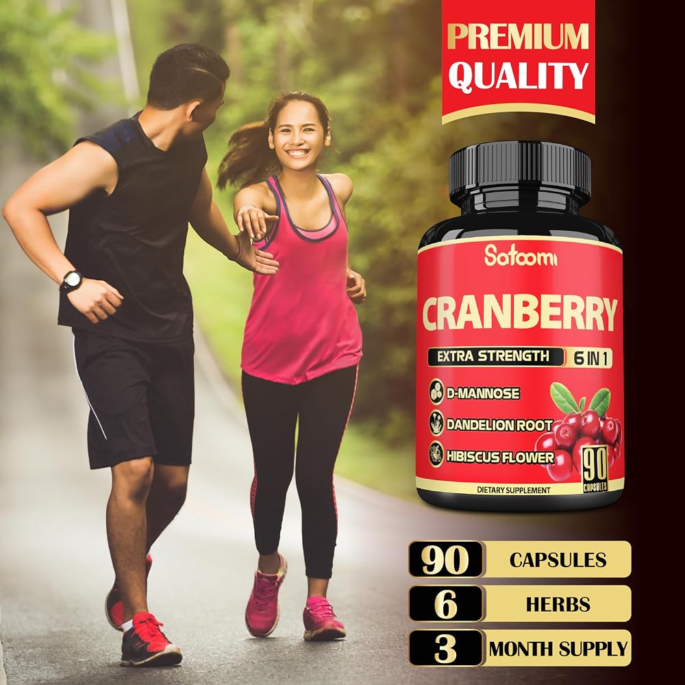 Satoomi Cranberry Pills for Women - 90 Vegetarian Capsules - image 5