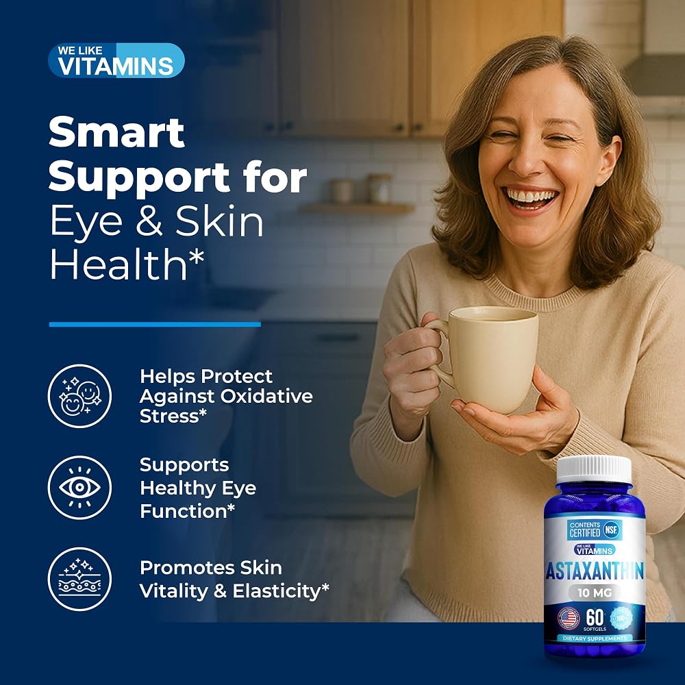 We Like Vitamins Astaxanthin 10mg - 60 Softgels - image 6