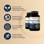 NatureBell Pure Magnesium Glycinate 500mg - 480 Capsules - image 3