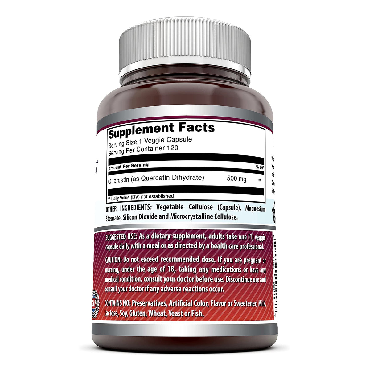 Amazing Nutrition Quercetin 500mg - 120 Vegetarian Capsules - image 2