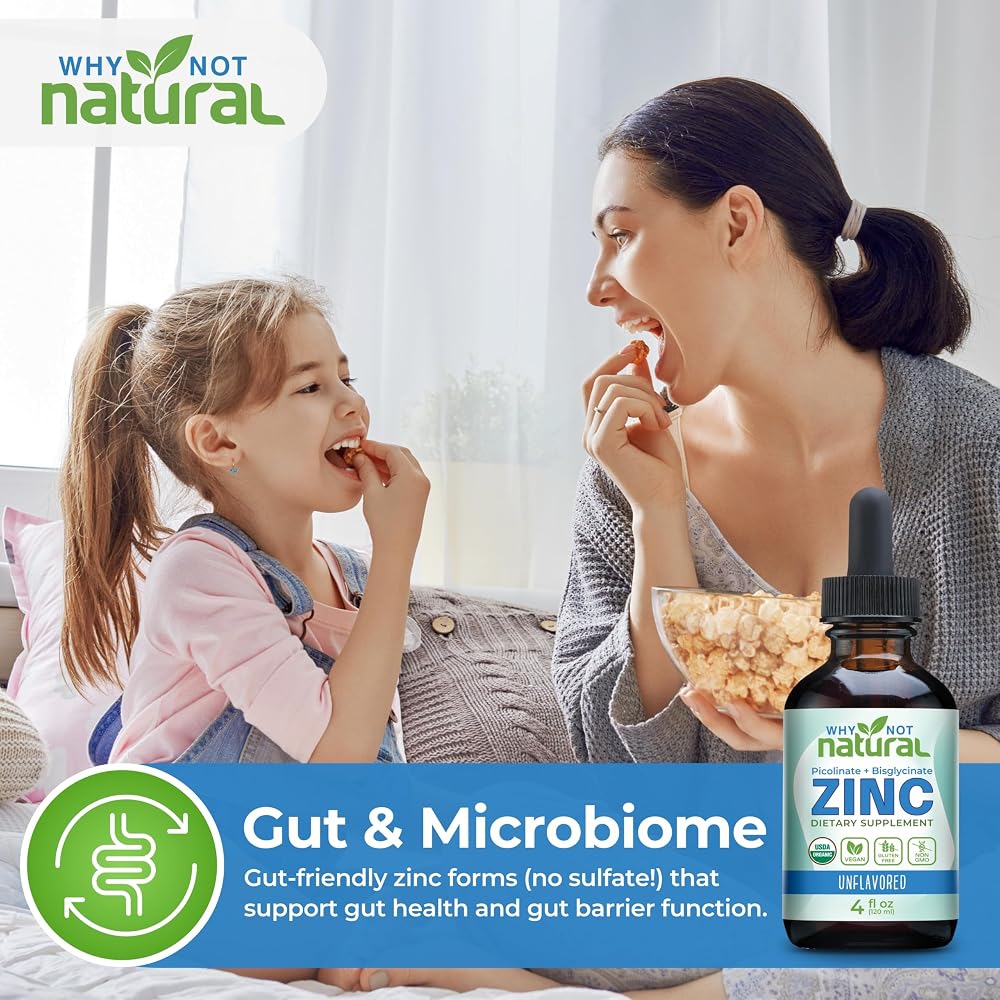 Why Not Natural Organic Liquid Zinc Drops - 4 Fl Oz - image 6