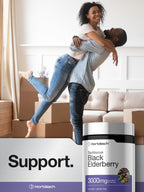 Horbäach Black Elderberry Supplement - 300 Capsules - image 6
