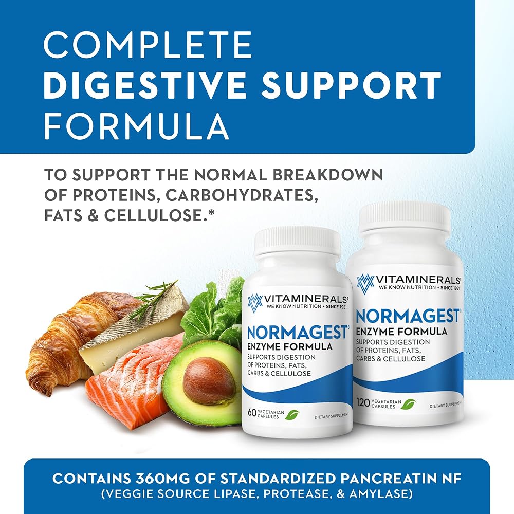 Vitaminerals 61 Normagest Digestion Support - 60 Vegetarian Capsules - image 2