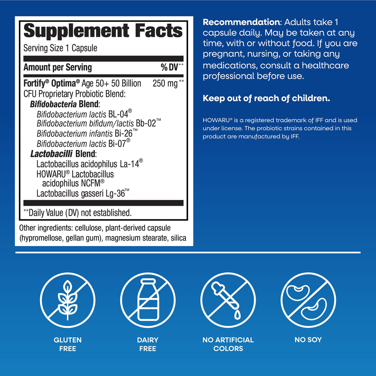 Nature's Way Fortify Optima Adult 50+ Probiotic - 30 Capsules - image 6