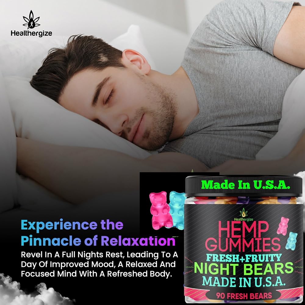 Healthergize Hemp Gummies for Sleep - 90 Gummies - image 7