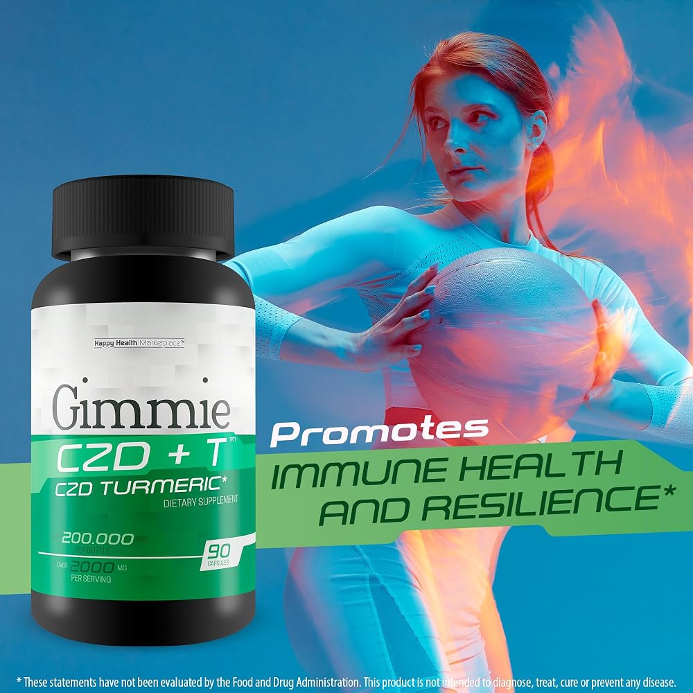 Happy Health Marketplace Gimmie CZD + T Immune Support - 90 Capsules - image 5