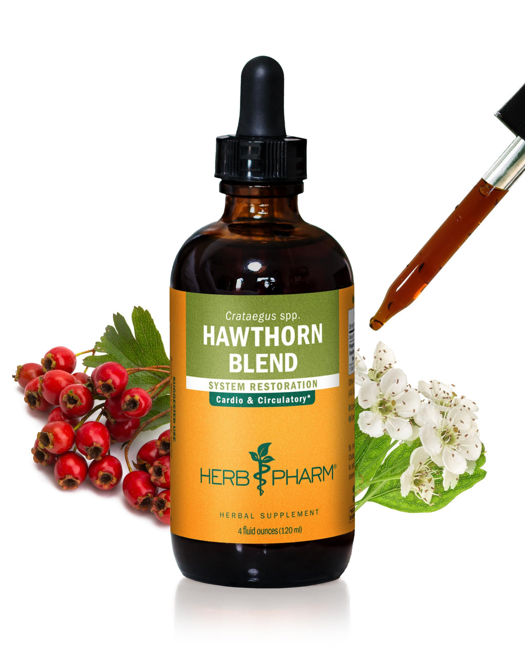 Herb Pharm Hawthorn Blend Liquid Extract for Cardiovascular