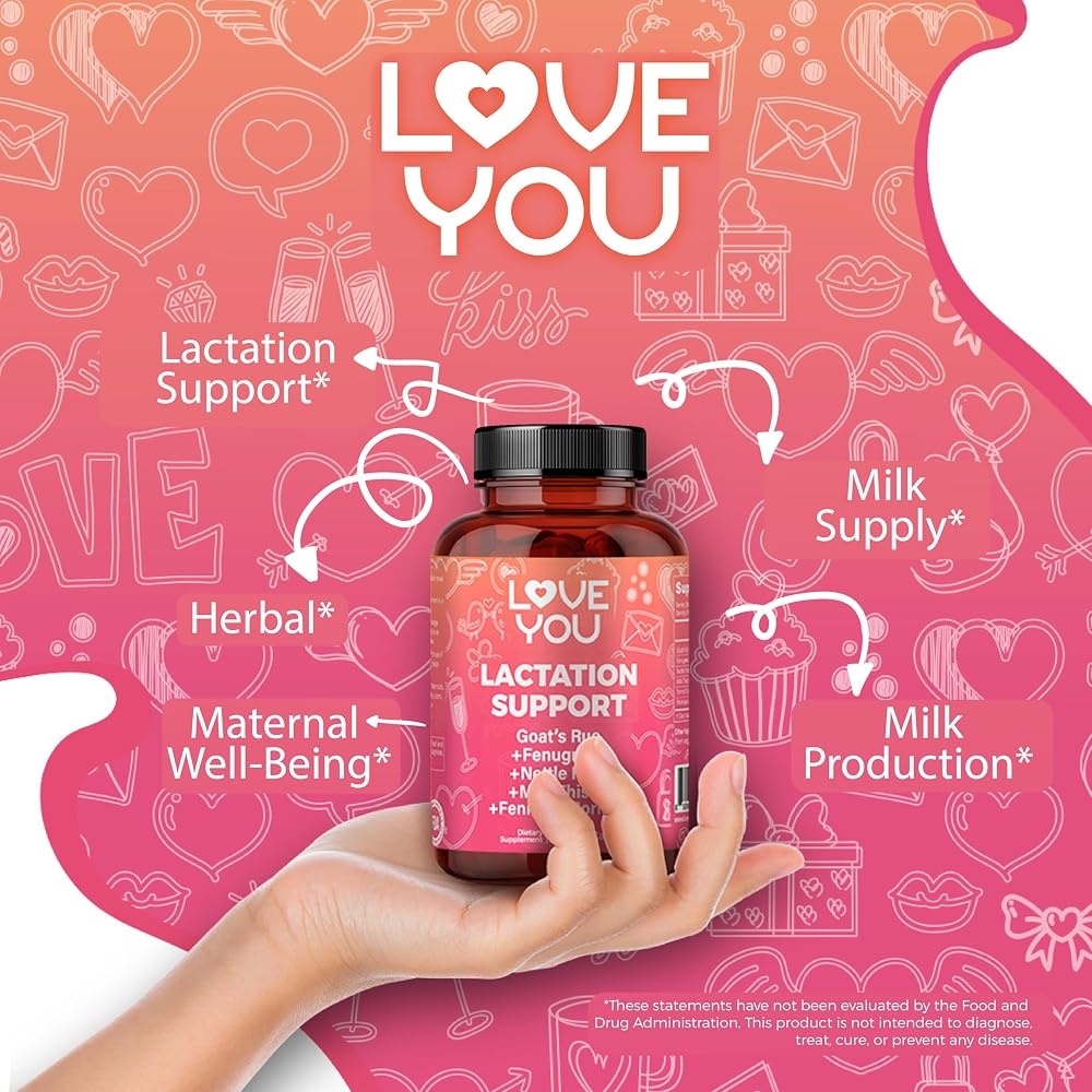 Love You Lactation Support Herbal Milk Booster - 60 Capsules - image 5