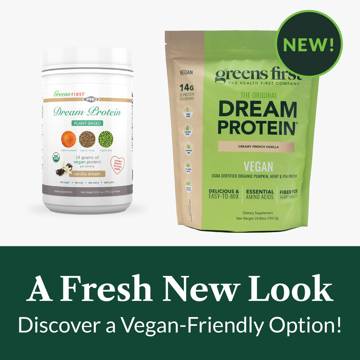 Greens First Dream Protein Plant Based