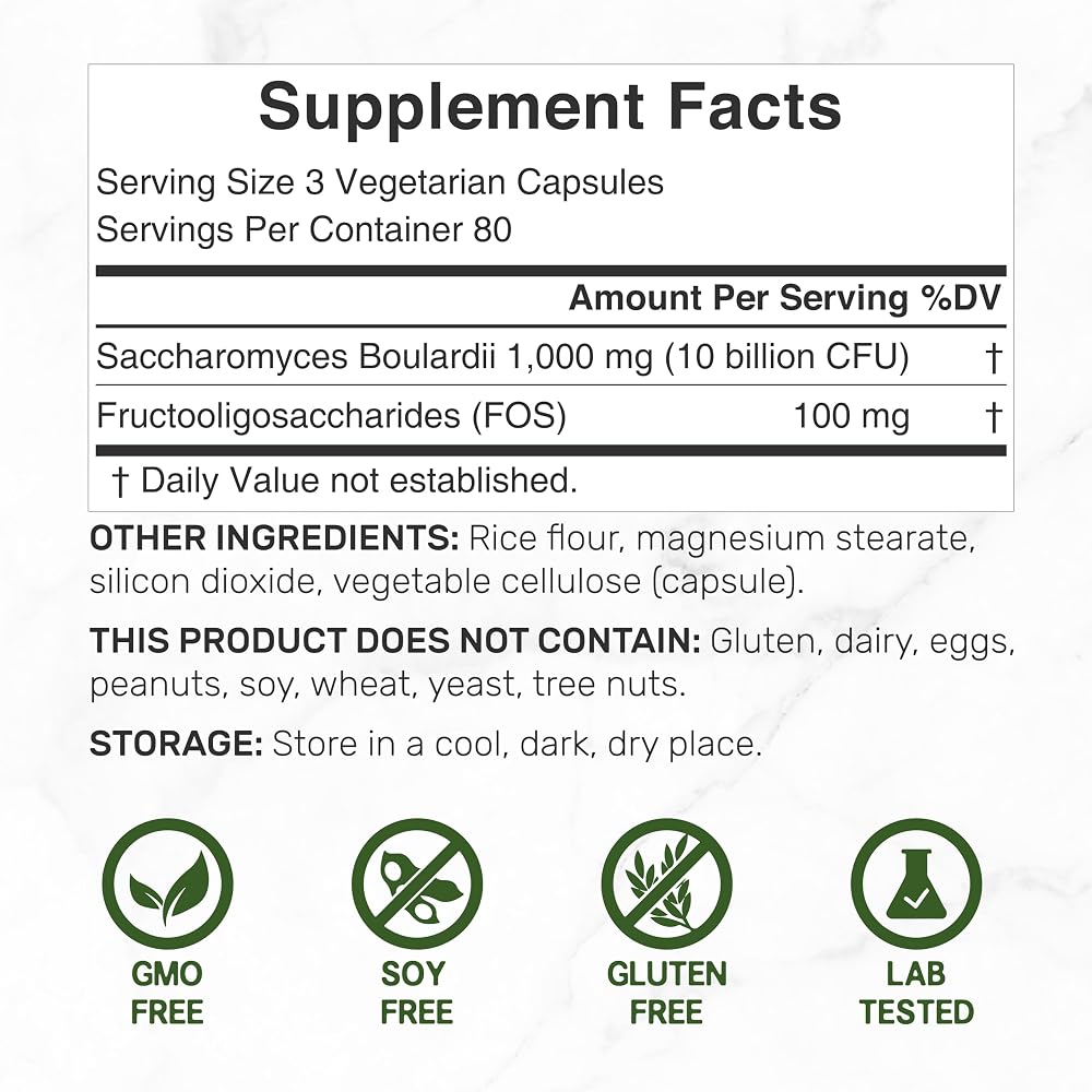 DEAL SUPPLEMENT Saccharomyces Boulardii Probiotics 10 Billion CFU - image 2