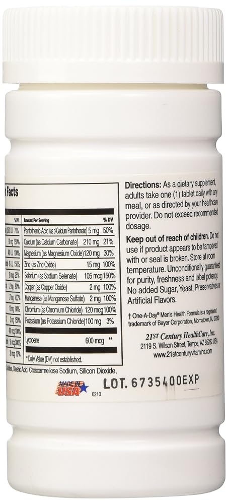 Calmoseptine 21st Century One Daily Men's Health Tablets - 200 Count - image 2