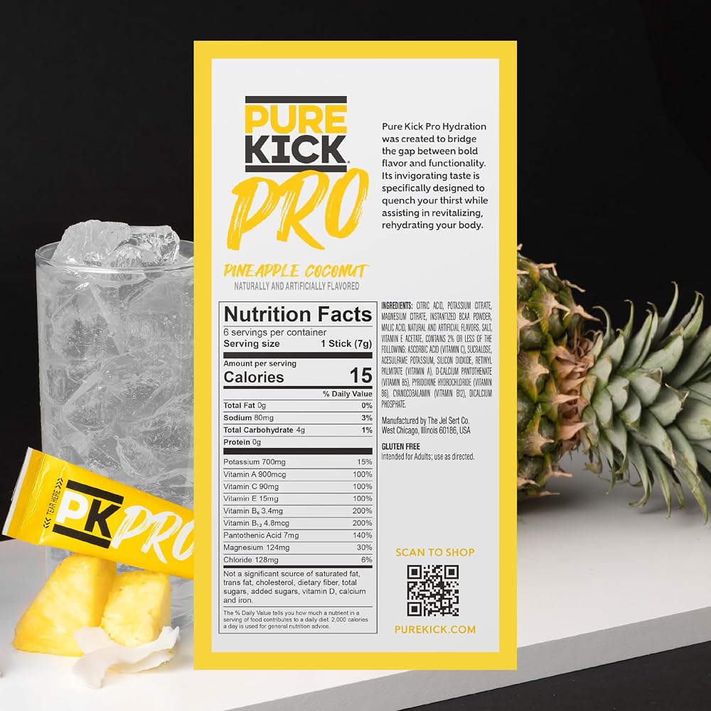 PURE KICK PRO Hydration Electrolyte Drink Mix