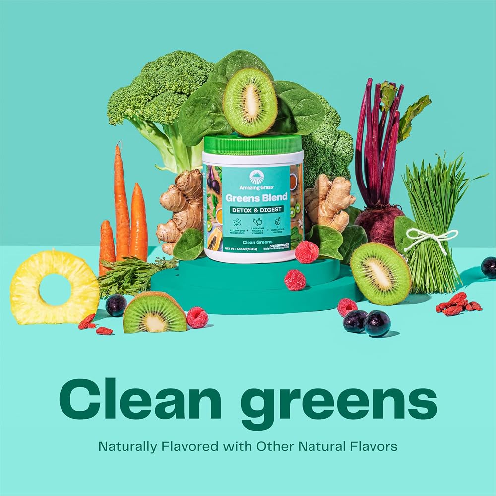 Amazing Grass Greens Blend Detox and Digest Clean Greens, 30 Servings - image 3