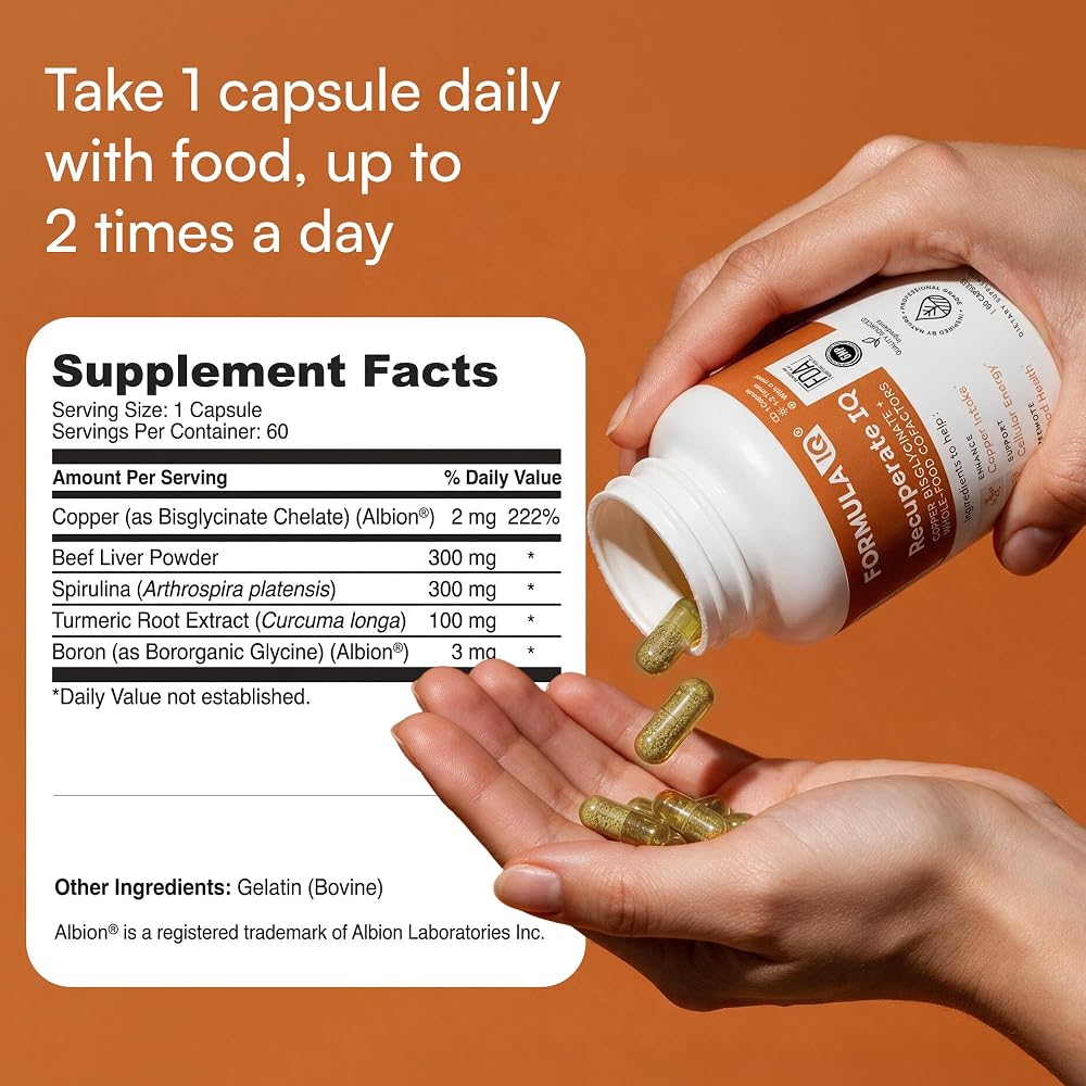 FIQ Recuperate IQ Copper Supplement - 60 Capsules - image 5